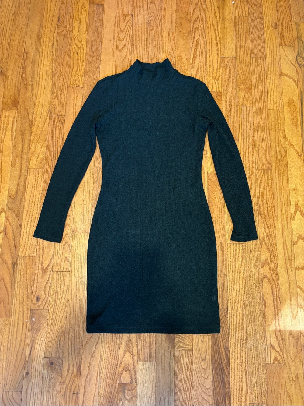 Dynamite Black Long-Sleeve Turtleneck Bodycon Dress